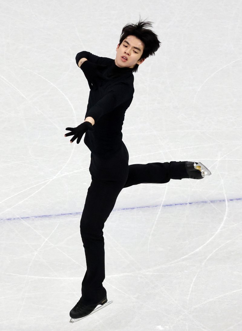 피겨 차준환이 2026 밀라노·코르티나담페초 동계올림픽 개막을 하루 앞둔 5일(현지시간) 이탈리아 밀라노 아이스 스케이팅 아레나에서 훈련하고 있다. 2026.2.5/뉴스1 ⓒ News1 김진환 기자