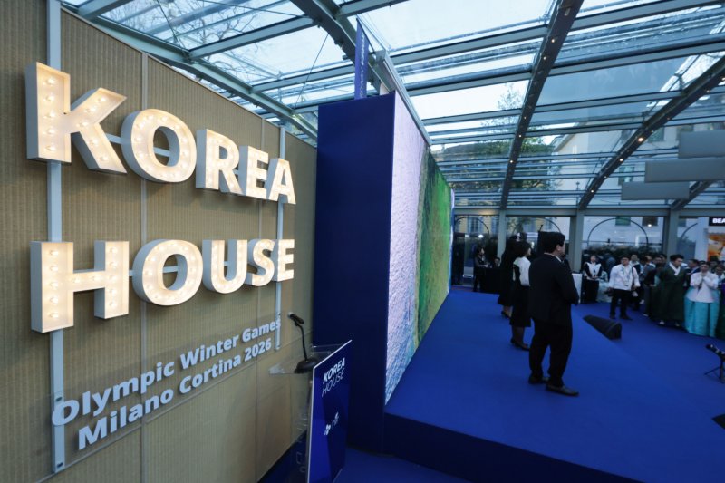 5일(현지시간) 이탈리아 밀라노 빌라 네키 캄필리오(Villa Necchi Campiglio)에서 코리아하우스 개관식이 열리고 있다. 코리아하우스는 2026 밀라노·코르티나담페초 동계올림픽 기간 동안 스포츠 외교와 K-컬처 홍보의 장으로 활용된다. 2026.2.6/뉴스1 ⓒ News1 김진환 기자