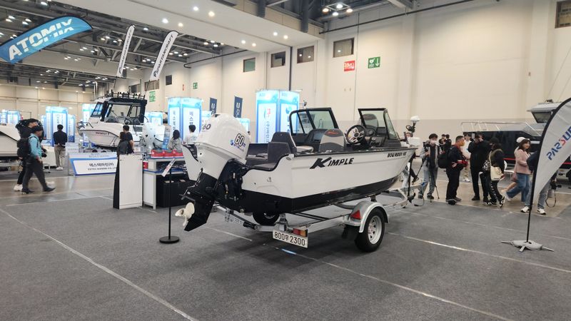 전기 선외기 60마력 보트 장착. 프리테크 엠아이 제공