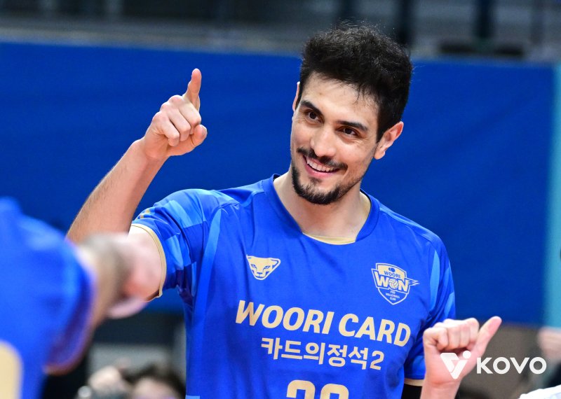 우리카드의 하파엘 아라우조. (KOVO 제공)