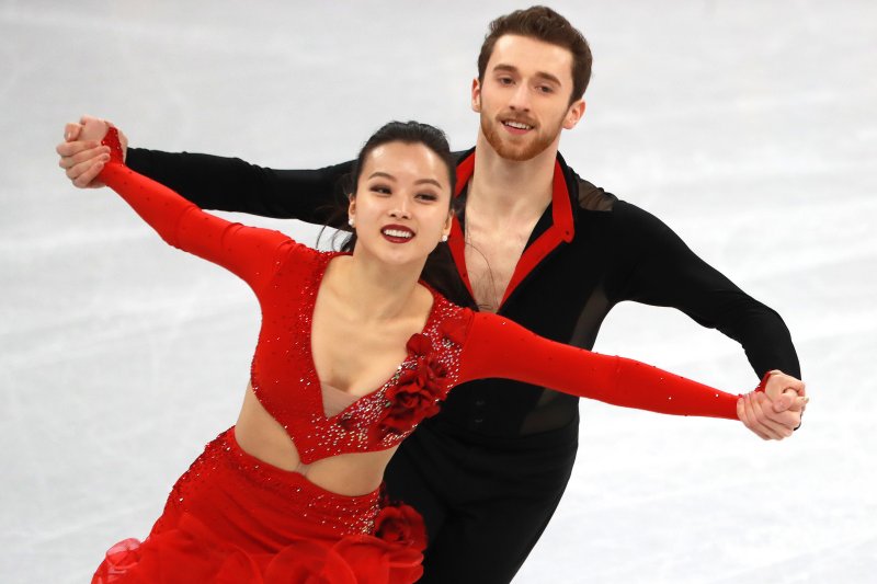 2018 평창 올림픽에서 민유라와 호흡을 맞췄던 알렉산더 겜린. ⓒ 뉴스1 임세영 기자