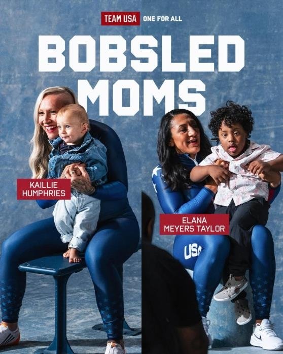 미국 봅슬레이 국가대표 케일리 험프리스(왼쪽)와 엘라나 마이어스 테일러(오른쪽) (출처=연합뉴스)