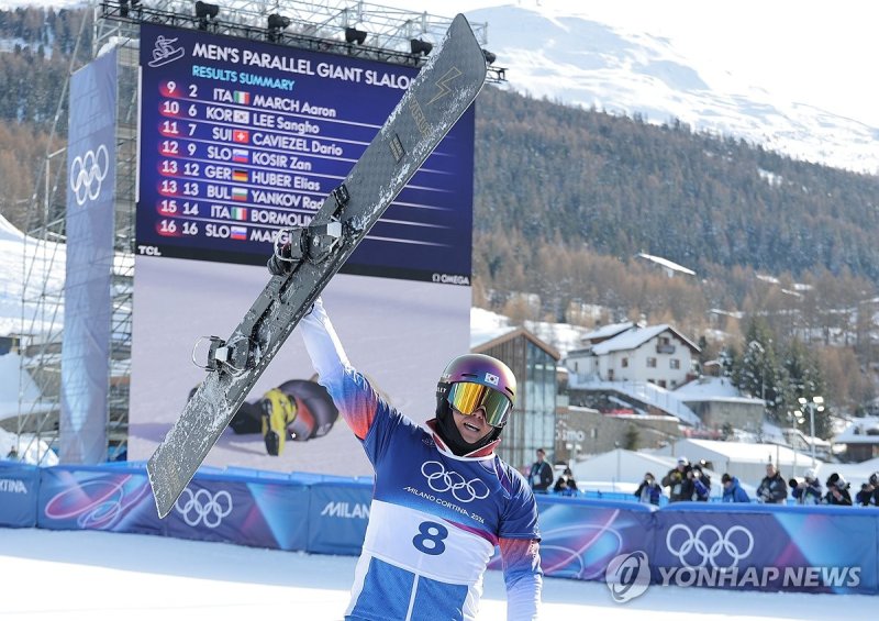 은메달을 차지한 김상범.연합뉴스