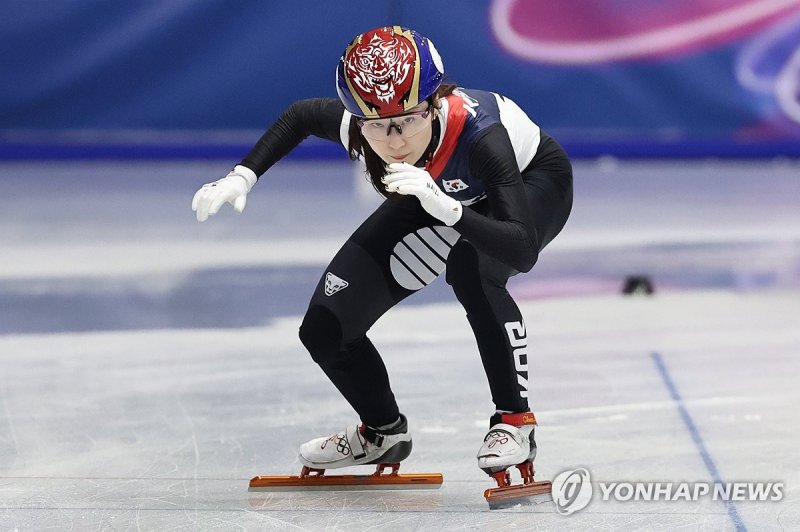 최민정 스타트 훈련 (출처=연합뉴스)
