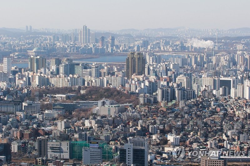 남산에서 바라본 서울 시내 아파트 (출처=연합뉴스)