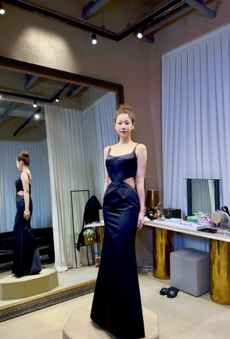 드레스 입은 오연서, 완벽 비율…마네킹인줄 [N샷]