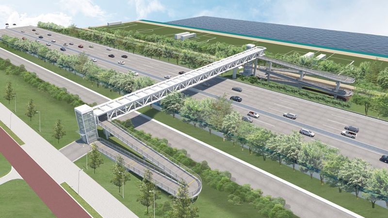 하남 한강보행육교 조감도. 하남시 제공