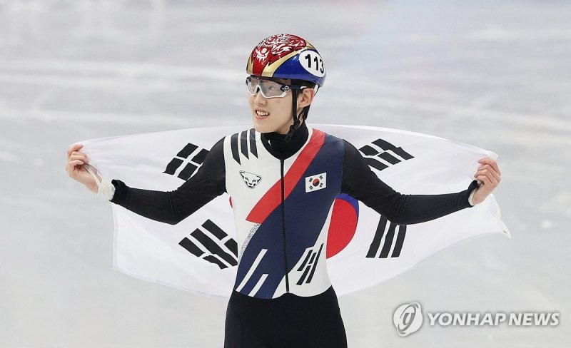 남자 1,000m 동메달 획득한 임종언 (출처=연합뉴스)