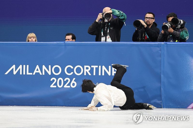 차준환, 아쉬운 실수 (출처=연합뉴스)