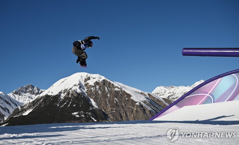 유승은의 슬로프스타일 예선 경기 모습.연합뉴스