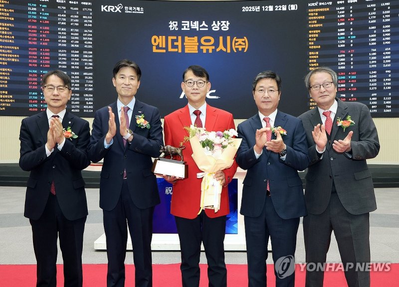 엔더블유시 코넥스시장 상장기념식 (출처=연합뉴스)