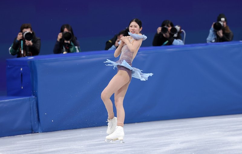 피겨 이해인이 17일(현지시간) 이탈리아 밀라노 아이스스케이팅 아레나에서 열린 2026 밀라노·코르티나담페초 동계올림픽 피겨 스케이팅 여자 싱글 쇼트 프로그램에서 연기를 펼치고 있다. 2026.2.18 ⓒ 뉴스1 김성진 기자 /사진=뉴스1