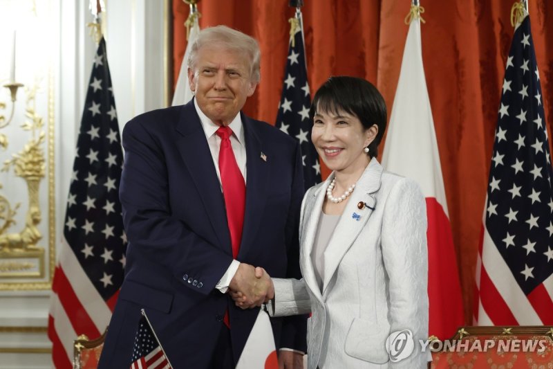 트럼프 미국 대통령과 다카이치 일본 총리 (출처=연합뉴스)