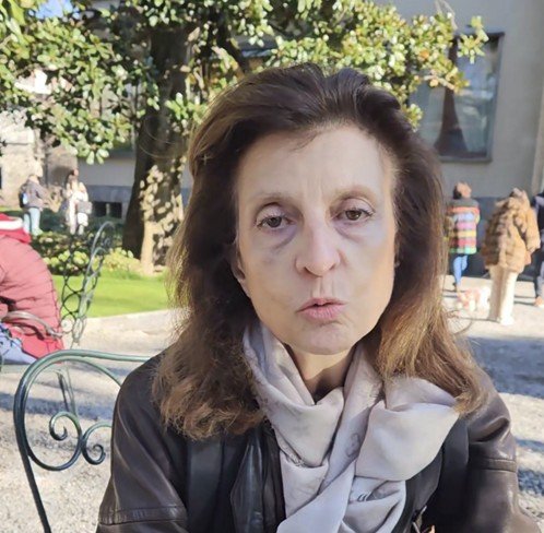 코리아하우스를 방문한 밀바의 딸 마르티나 코르냐티 /사진=연합뉴스(대한체육회 제공)