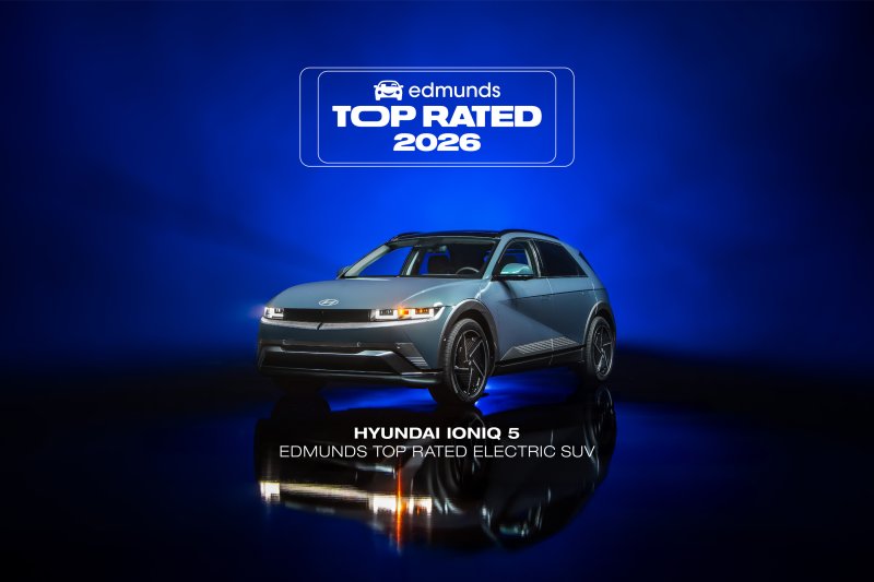 에드먼즈로부터 2026년 전기 스포츠유틸리티차량(SUV) 최고 평가를 받은 현대 아이오닉5.AP뉴시스