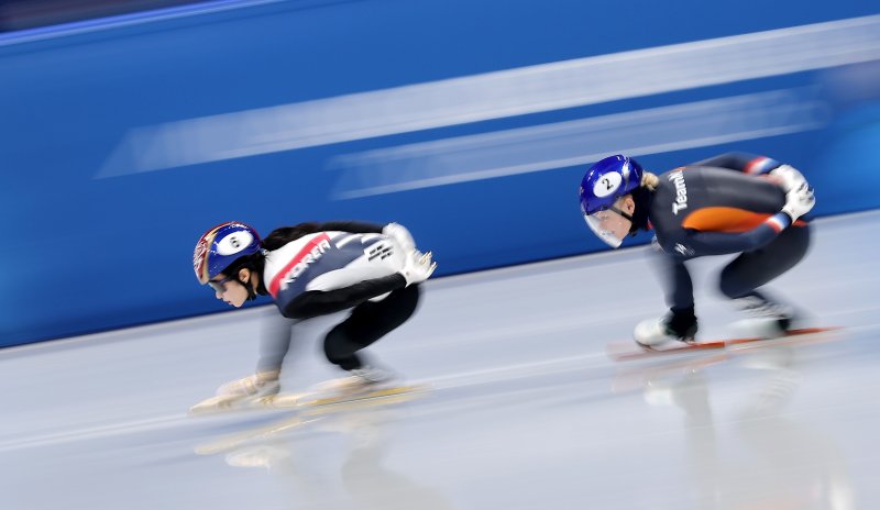 역주하는 쇼트트랙 김길리. 2026.2.16 ⓒ 뉴스1 김성진 기자