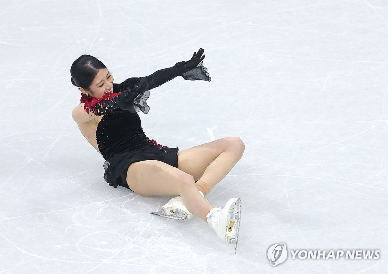 이해인의 2026 밀라노·코르티나담페초 동계올림픽 피겨 스케이팅 여자 싱글 프리 스케이팅 연기.연합뉴스