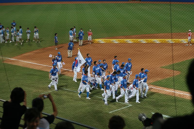 2008년 베이징올림픽에서 대한민국 야구 국가대표팀은 9전 전승으로 의미있는 금메달을 목에 걸었다. /사진=서윤경 기자