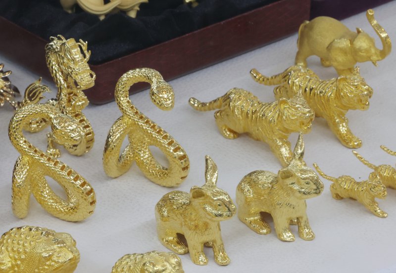 '24일 서울 종로구 한국금거래소에 금 제품이 전시돼 있다. 사진=연합뉴스