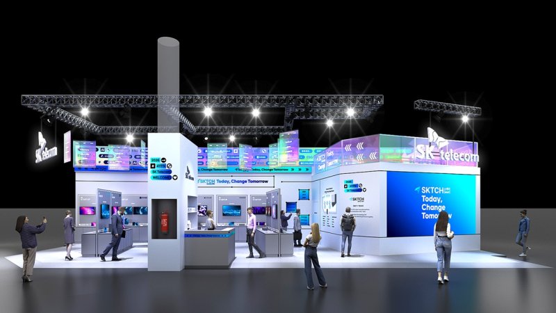 SKT 스타트업 전시관 조감도 SK텔레콤 제공