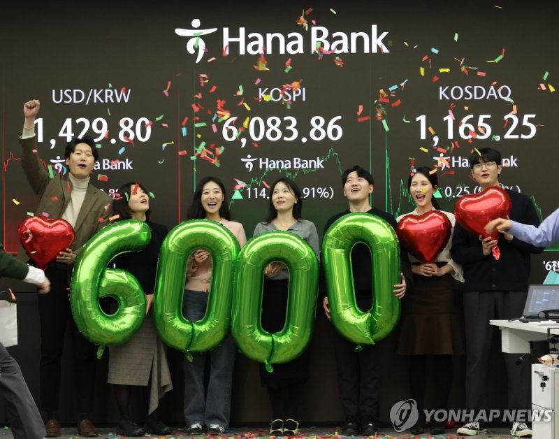 코스피 6천피 시대 개막 (출처=연합뉴스)