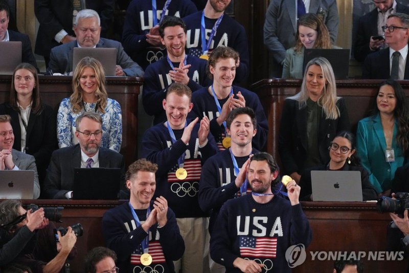 미국 아이스하키팀 (출처=연합뉴스)