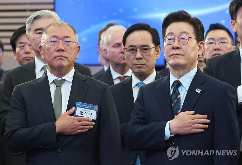 이재명 대통령, 새만금 로봇·수소·AI 시티 투자협약식 참석 (출처=연합뉴스)