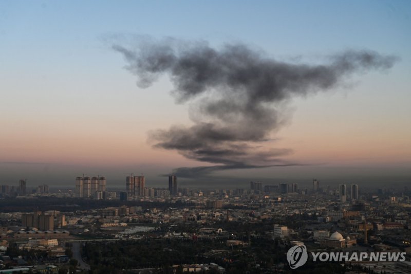 이라크 에르빌 공항 포화 (출처=연합뉴스)