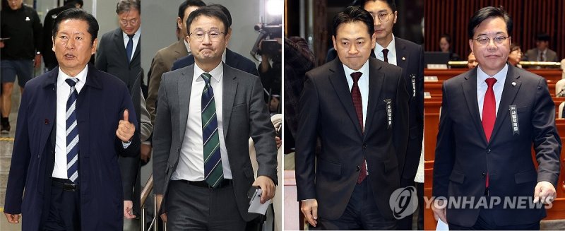 의원총회 입장하는 여야 (출처=연합뉴스)