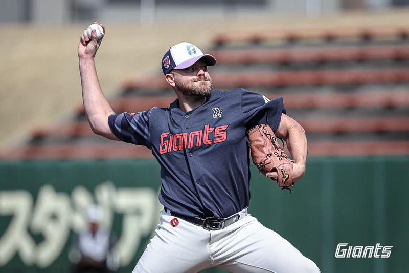 외국인 투수 제레미 비슬리. 롯데자이언츠 제공