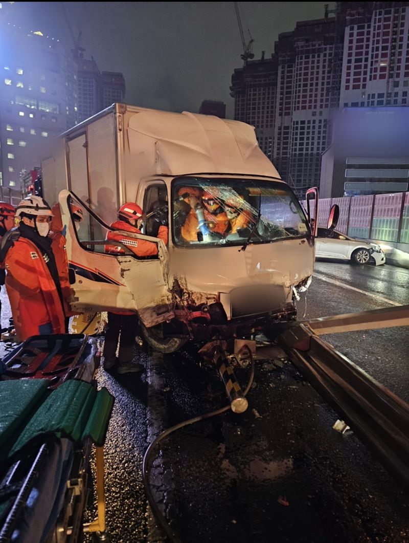 사고 현장. 부산경찰청 제공