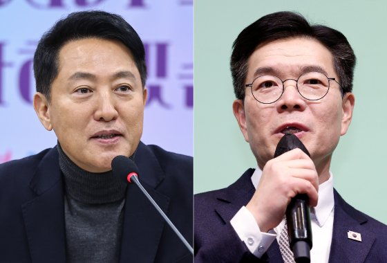 오세훈 서울시장(왼쪽)과 정원오 성동구청장 ⓒ 뉴스1 양혜림 디자이너