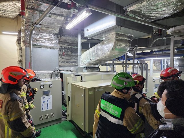 지난 1월 23일 서울 종로구 국립고궁박물관 지하에서 화재가 발생하고 있다. 국가유산청 제공