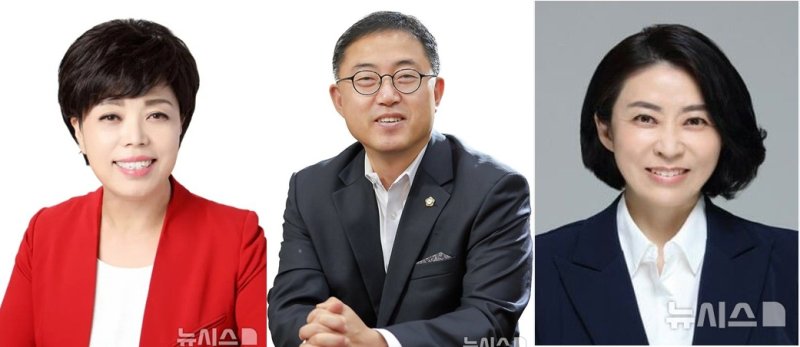 [과천=뉴시스]6.3 지방선거 과천시장 국민의힘 후보군. 사진 왼쪽부터 신계용, 김진웅, 고금란.(사진=뉴시스DB)photo@newsis.com