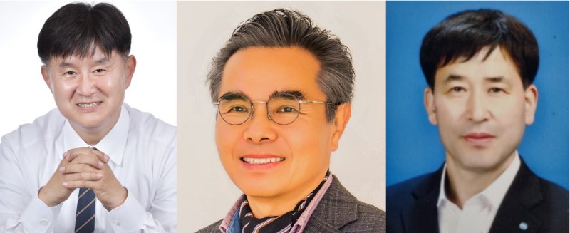 [가평=뉴시스] 사진 왼쪽부터 김경호 전 경기도의원과 정연수 가평군관광협의회 회장, 정종해 가평발전정책연구소장. *재판매 및 DB 금지 *재판매 및 DB 금지