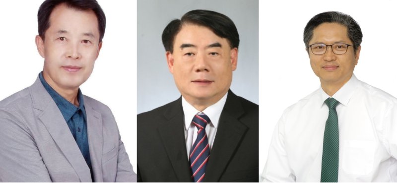 [가평=뉴시스] 사진 왼쪽부터 이진용 전 가평군수, 이충선 가평발전추진위원회 회장, 신동진 직접민주지역자치당(준) 경기도당 대표. *재판매 및 DB 금지 *재판매 및 DB 금지