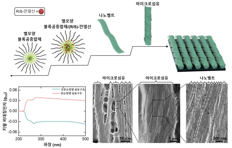 김동하 교수가 제시한 별모양 블록공중합체 기반 안정적 키랄 광학 성능 구현한 공동조립 플랫폼. (사진=과기정통부 제공) *재판매 및 DB 금지