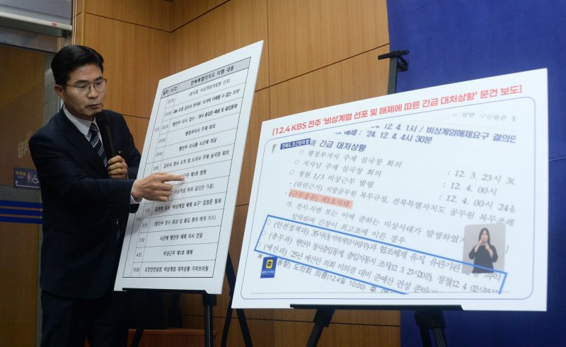 [전주=뉴시스] 김얼 기자 = 이원택 더불어민주당(군산김제부안을) 국회의원이 4일 전북 전주시 전북특별자치도의회 기자회견장에서 '12.3 비상계엄 당시 전북특별자치도청 출입 통제'와 관련한 기자회견을 열고 상황을 설명하고 있다. 2026.03.04. pmkeul@newsis.com