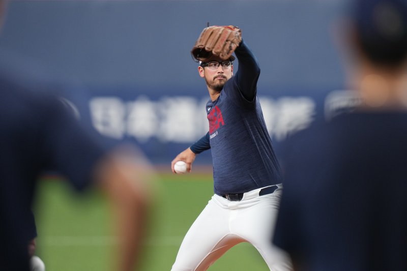 [오사카=AP/뉴시스] 2026 월드베이스볼클래식(WBC) 한국 야구 대표팀 투수 데인 더닝. 2026.03.01.