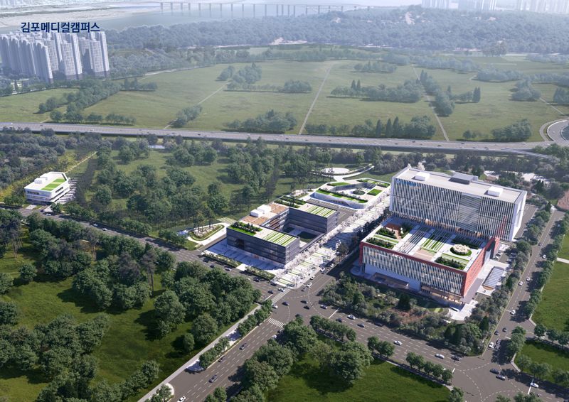인하대학교 김포메디컬캠퍼스 조감도. 인하대 제공.
