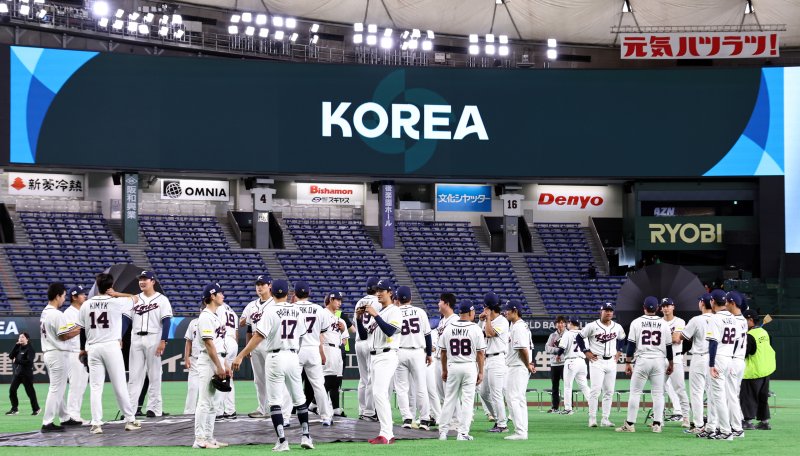 2026 월드베이스볼클래식(WBC) 대한민국 국가대표팀이 4일 일본 도쿄돔에서 훈련을 하고 있다. 2026.3.4 ⓒ 뉴스1 구윤성 기자