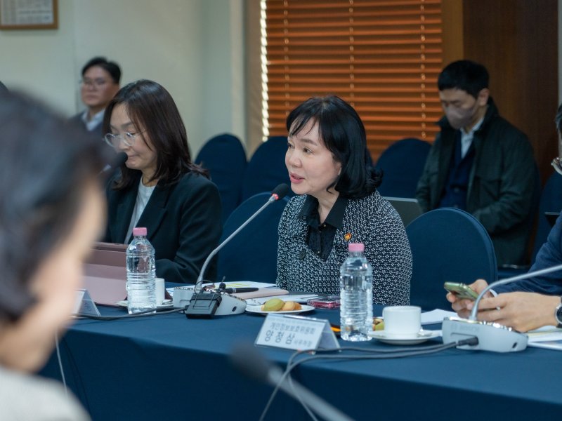 송경희 개인정보보호위원장이 4일 서울 중구 한국프레스센터에서 열린 생성형 AI 분야 개인정보 처리방침 개선을 위한 간담회에서 발언하고 있다. (개보위 제공)