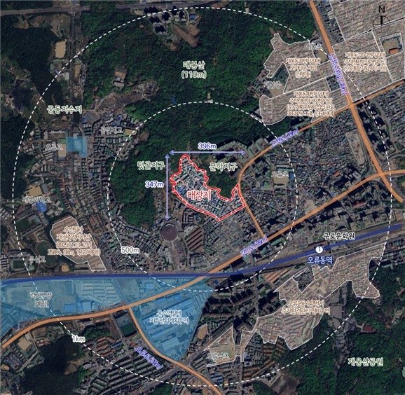 구로구 오류동 4번지 일대 주택정비형 재개발 사업 위치도. 서울시 제공