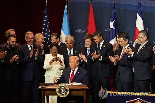 트럼프 "서반구 무법 용납않겠다"…'미주 카르텔 대응연합' 출범