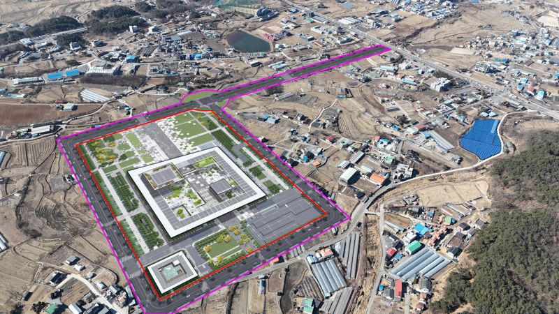 강원특별자치도 신청사 부지 전경. 강원자치도 제공