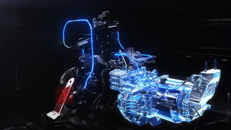 EV5에 탑재된 페달 오조작 안전 보조(PMSA) 기술이 작동돼 구동 모터 토크가 제한되는 장면. 기아 제공.