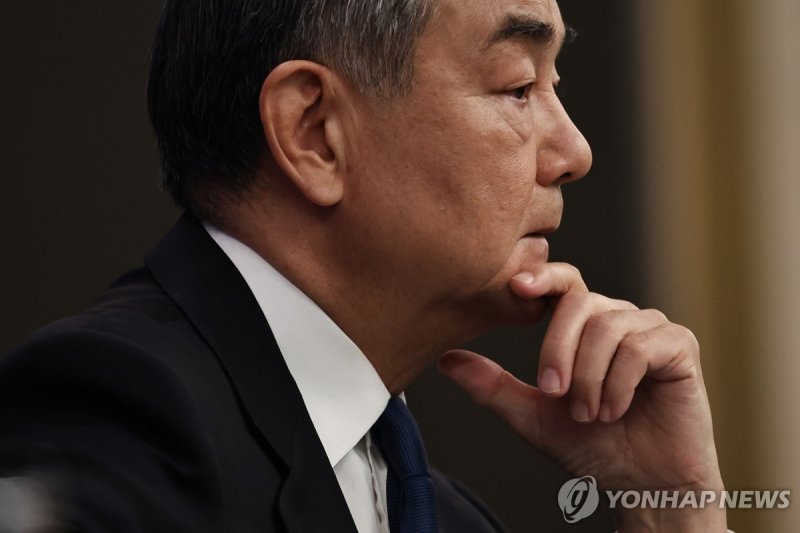 왕이 중국 외교부장.연합뉴스