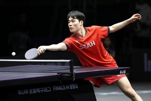 작년 프로탁구 왕중왕전에 나선 장우진 (출처=연합뉴스)
