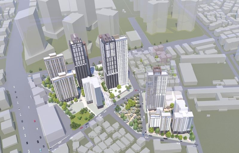 광진구 자양2동 681번지 일대 모아타운 조감도. 서울시 제공