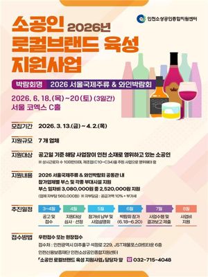 인천시는 올해 처음으로 지역 소공인의 브랜드 경쟁력 강화와 판로 확대를 위해 소공인 로컬브랜드 육성 지원사업을 추진한다. 인천시 제공.